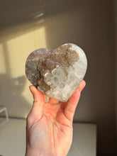 Load image into Gallery viewer, Green Amethyst heart with purple Healing crystals 3220
