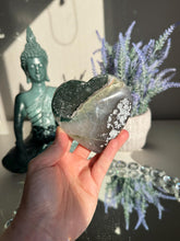 Load image into Gallery viewer, Green Rainbow amethyst heart 3207
