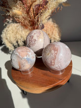 Load image into Gallery viewer, Pink Flower Agate Spheres

