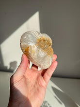 Load image into Gallery viewer, Yellow sugar Rainbow amethyst heart
