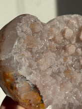 Load image into Gallery viewer, Pink sugar Uruguay Amethyst Heart - Statement Crystal 3220
