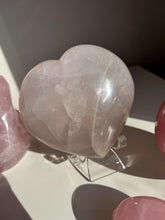 Load image into Gallery viewer, Star Rose Quartz Sphere, Flame, and Palm Stone
