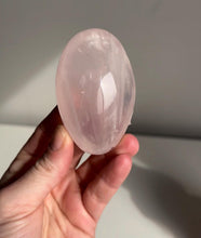 Load image into Gallery viewer, Star Rose Quartz Sphere, Flame, and Palm Stone
