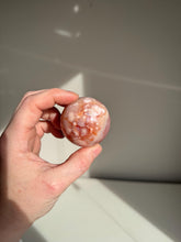 Load image into Gallery viewer, Carnelian Flower Agate Palm Stones Spheres and Hearts
