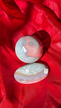 Load image into Gallery viewer, Pink Swazi Agate Sphere and Palm Stone, Smooth Polished Gemstone
