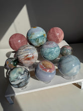 Load image into Gallery viewer, Pastel Sea Jasper Spheres 3248 3249
