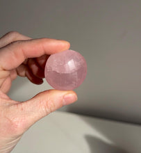 Load image into Gallery viewer, Star Rose Quartz Sphere, Flame, and Palm Stone
