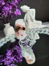 Load image into Gallery viewer, pink Rainbow sugar amethyst geode 3289
