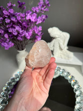Load image into Gallery viewer, Pink quartz geode with calcite 3289
