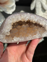 Load image into Gallery viewer, Orange sugar amethyst geode 3288
