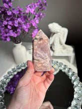 Load image into Gallery viewer, Pink amethyst tower with jasper 3310
