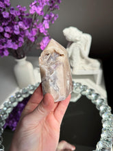 Load image into Gallery viewer, Yellow Pink amethyst tower with amethyst 3309
