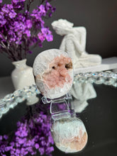 Load image into Gallery viewer, pink Rainbow sugar amethyst geode 3289
