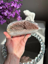 Load image into Gallery viewer, pink Rainbow amethyst geode 3288
