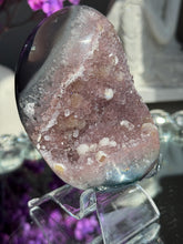 Load image into Gallery viewer, pink druzy amethyst geode 3287

