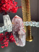 Load image into Gallery viewer, Natural Pink Amethyst Tower, Druzy Crystal Decor, Brazilian Quartz Healing Stone 3309
