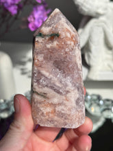 Load image into Gallery viewer, Pink amethyst tower with jasper 3310
