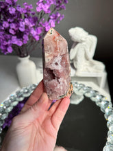 Load image into Gallery viewer, Pink amethyst tower with amethyst 3310
