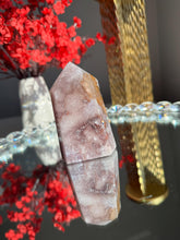 Load image into Gallery viewer, Pink amethyst tower with amethyst 3310
