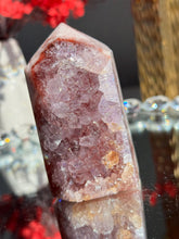 Load image into Gallery viewer, Natural Pink Amethyst Tower, Druzy Crystal Decor, Brazilian Quartz Healing Stone 3309

