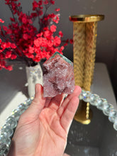 Load image into Gallery viewer, Natural Pink Amethyst Tower, Druzy Crystal Decor, Brazilian Quartz Healing Stone 3311
