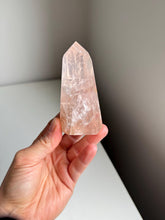 Load image into Gallery viewer, Brazilian Rose Quartz Tower Stone for Love Heart Chakra and Spiritual Healing 3337F
