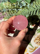 Load image into Gallery viewer, Brazilian Rose Quartz Sphere with Asterism Stone for Love Heart Chakra and Spiritual Healing 3313 E
