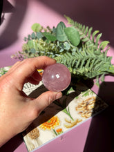 Load image into Gallery viewer, Brazilian Rose Quartz Sphere with Asterism Stone for Love Heart Chakra and Spiritual Healing 3313 F
