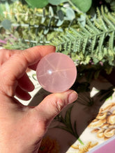 Load image into Gallery viewer, Brazilian Rose Quartz Sphere with Asterism Stone for Love Heart Chakra and Spiritual Healing 3314 O
