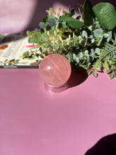 Load image into Gallery viewer, Rose Quartz Sphere with Asterism Stone for Love Heart Chakra and Spiritual Healing 3317
