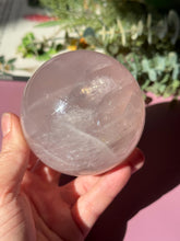 Load image into Gallery viewer, Rose Quartz Sphere with Asterism Stone for Love Heart Chakra and Spiritual Healing 3323
