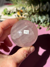 Load image into Gallery viewer, Rose Quartz Sphere with Asterism Stone for Love Heart Chakra and Spiritual Healing 3327 C
