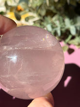 Load image into Gallery viewer, Rose Quartz Sphere with Asterism Stone for Love Heart Chakra and Spiritual Healing 3327 C
