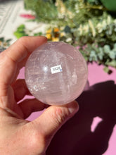 Load image into Gallery viewer, Rose Quartz Sphere with Asterism Stone for Love Heart Chakra and Spiritual Healing 3326 D
