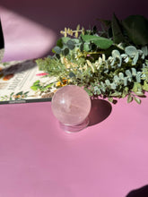 Load image into Gallery viewer, Rose Quartz Sphere with Asterism Stone for Love Heart Chakra and Spiritual Healing 3326 D
