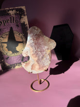 Load image into Gallery viewer, Druzy Pink Amethyst Ghost Crystal Pink Amethyst Geode Tower High Quality Crystal for Healing Energy Balance and Home Decor 3219
