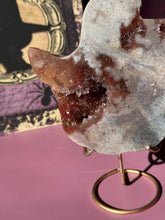 Load image into Gallery viewer, Druzy Pink Amethyst Pumpkin Crystal Pink Amethyst Geode Tower High Quality Crystal for Healing Energy Balance and Home Decor 3218
