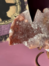 Load image into Gallery viewer, Druzy Pink Amethyst Bat Crystal Pink Amethyst Geode Tower High Quality Crystal for Healing Energy Balance and Home Decor 3218
