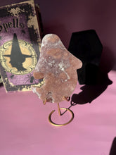 Load image into Gallery viewer, Druzy Pink Amethyst Ghost Crystal Pink Amethyst Geode Tower High Quality Crystal for Healing Energy Balance and Home Decor 3218
