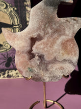 Load image into Gallery viewer, Druzy Pink Amethyst Pumpkin Crystal Pink Amethyst Geode Tower High Quality Crystal for Healing Energy Balance and Home Decor 3218
