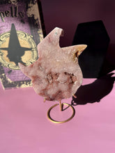 Load image into Gallery viewer, Druzy Pink Amethyst Pumpkin Crystal Pink Amethyst Geode Tower High Quality Crystal for Healing Energy Balance and Home Decor 3218
