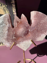 Load image into Gallery viewer, Druzy Pink Amethyst Bat Crystal Pink Amethyst Geode Tower High Quality Crystal for Healing Energy Balance and Home Decor 3217
