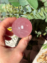 Load image into Gallery viewer, Brazilian Rose Quartz Sphere with Asterism Stone for Love Heart Chakra and Spiritual Healing 3313 E
