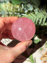 Load image into Gallery viewer, Brazilian Rose Quartz Sphere with Asterism Stone for Love Heart Chakra and Spiritual Healing 3312 G
