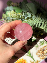 Load image into Gallery viewer, Brazilian Rose Quartz Sphere with Asterism Stone for Love Heart Chakra and Spiritual Healing 3312 G
