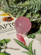 Load image into Gallery viewer, Brazilian Rose Quartz Sphere with Asterism Stone for Love Heart Chakra and Spiritual Healing 3314L
