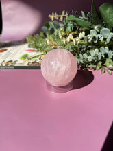 Load image into Gallery viewer, Rose Quartz Sphere with Asterism Stone for Love Heart Chakra and Spiritual Healing 3326 B
