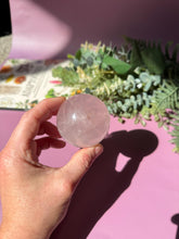 Load image into Gallery viewer, Rose Quartz Sphere with Asterism Stone for Love Heart Chakra and Spiritual Healing 3326 D
