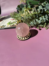 Load image into Gallery viewer, Rose Quartz Sphere with Asterism Stone for Love Heart Chakra and Spiritual Healing 3328 A
