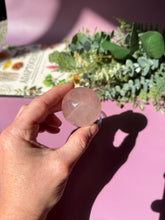 Load image into Gallery viewer, Rose Quartz Sphere with Asterism Stone for Love Heart Chakra and Spiritual Healing 3328 B
